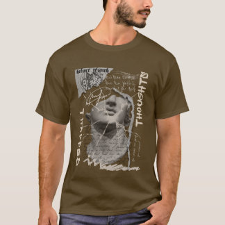 Opgesloten in Thoughts Streetwear | Esthetisch Gra T-shirt