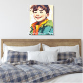 Opgespannen Canvas Print (Insitu (Slaapkamer))