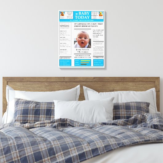 Opgespannen Canvas Print (Insitu (Slaapkamer))