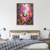 Opgespannen Canvas Print (Insitu (Slaapkamer))