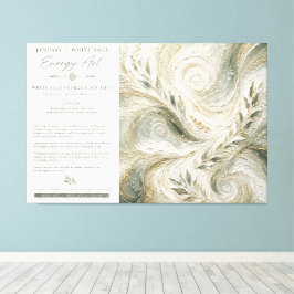 Opgespannen Canvas Print Januari — White Sage Ener