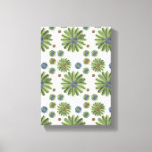 Opgespannen Canvasprint Abstract Groen Canvas Afdruk (Voorkant)