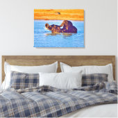 Opgespannen canvasprint canvas afdruk (Insitu (Slaapkamer))