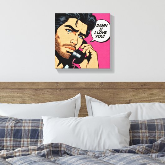 Opgespannen canvasprint canvas afdruk (Insitu (Slaapkamer))