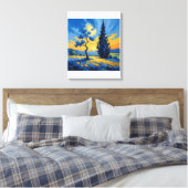 Opgespannen Canvasprint Canvas Afdruk (Insitu (Slaapkamer))