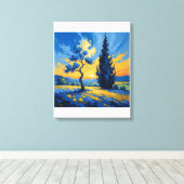Opgespannen Canvasprint Canvas Afdruk (Insitu (Houten vloer))