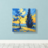 Opgespannen Canvasprint Canvas Afdruk (Insitu (Houten vloer))