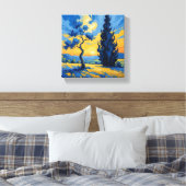 Opgespannen Canvasprint Canvas Afdruk (Insitu (Slaapkamer))