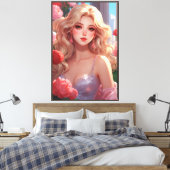 Opgespannen canvasprint canvas afdruk (Insitu (Slaapkamer))