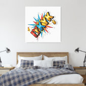 Opgespannen canvasprint canvas afdruk (Insitu (Slaapkamer))