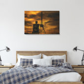 Opgespannen canvasprint canvas afdruk (Insitu (Slaapkamer))