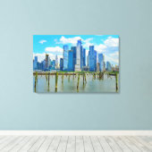 Opgespannen canvasprint canvas afdruk (Insitu (Houten vloer))
