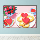 Opgespannen canvasprint canvas afdruk (Insitu (Houten vloer))