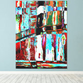 Opgespannen Canvasprint – Collapse Reflection Canvas Afdruk (Insitu (Houten vloer))