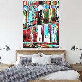 Opgespannen Canvasprint – Collapse Reflection Canvas Afdruk (Insitu (Slaapkamer))