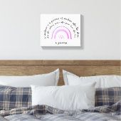 Opgespannen Canvasprint - Een Belofte Canvas Afdruk (Insitu (Slaapkamer))