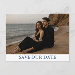 Opgespotte foto "Save the Date" ansichtkaart Aankondigingskaart