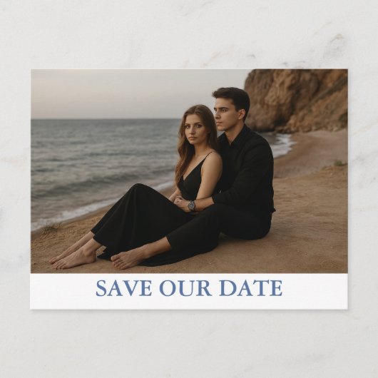 Opgespotte foto "Save the Date" ansichtkaart Aankondigingskaart (Voorkant)