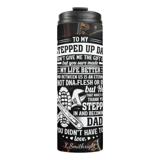 Opgestapte vader hart familie thermosbeker (Voorkant)