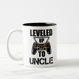 Opgestegen tot Oom Nieuw Oom T-Shirt Nieuw Oom Tweekleurige Koffiemok