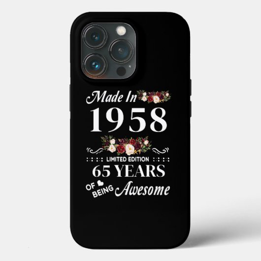 Opgesteld in 1958, beperkte uitgave, 65 jaar Case-Mate iPhone case (Achterkant)