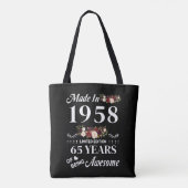 Opgesteld in 1958, beperkte uitgave, 65 jaar tote bag (Achterkant)