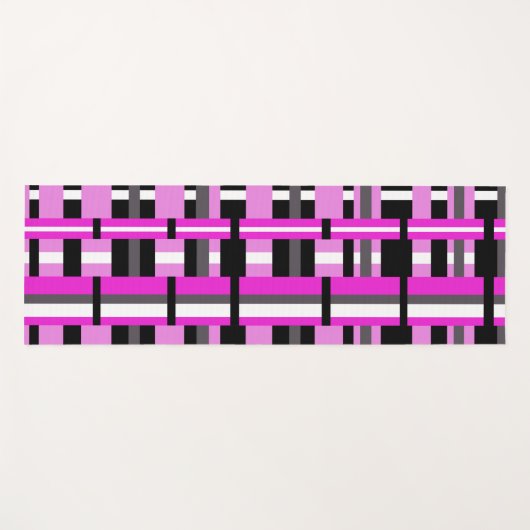 Opgesteld in roze, zwart en grijs yogamat (Voorkant (horizontaal))