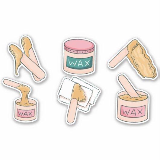 OPGESTELDE WAXELEMENTEN STICKER (Voorkant)