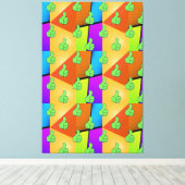 Opgestoken Handgebaar OK Gebaar Goedkeuring Pop Ar Canvas Afdruk (Insitu (Houten vloer))