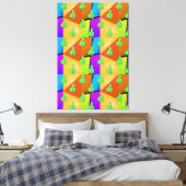 Opgestoken Handgebaar OK Gebaar Goedkeuring Pop Ar Canvas Afdruk (Insitu (Slaapkamer))