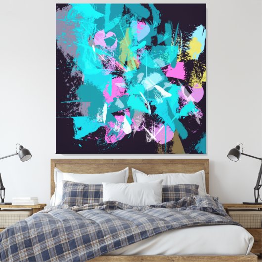 opgetogenheid canvas afdruk (Insitu (Slaapkamer))