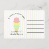 Opgetrokken Ice Cream-Vrijgezellenfeest Advieskaart (Voorkant)