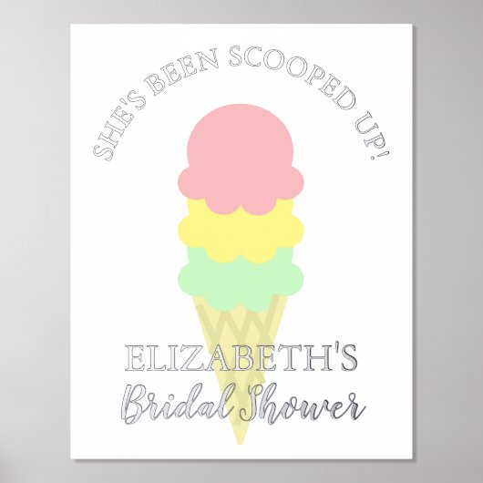 Opgetrokken Ice Cream-Vrijgezellenfeest Folie Afdrukken (Voorkant)