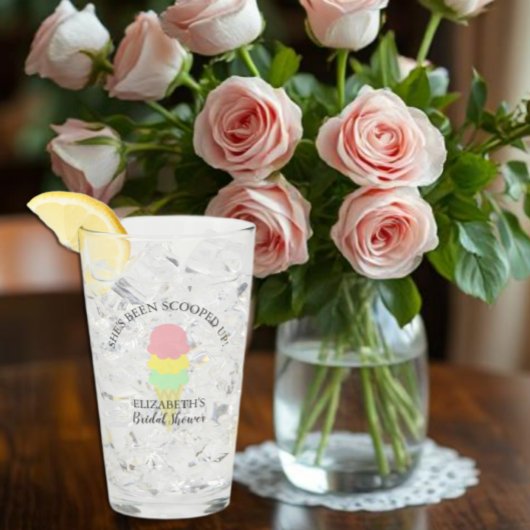 Opgetrokken Ice Cream-Vrijgezellenfeest Glas