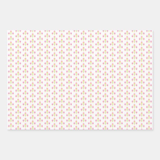 Opgetrokken Ice Cream-Vrijgezellenfeest Inpakpapier Vel (Voorkant)