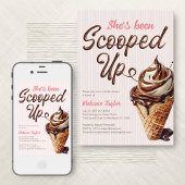 Opgetrokken Ice Cream-Vrijgezellenfeest Kaart