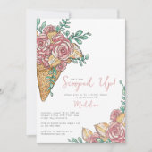 Opgetrokken Ice Cream-Vrijgezellenfeest Kaart (Voorkant)