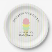 Opgetrokken Ice Cream-Vrijgezellenfeest Papieren Bordje (Voorkant)