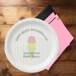 Opgetrokken Ice Cream-Vrijgezellenfeest Papieren Bordje