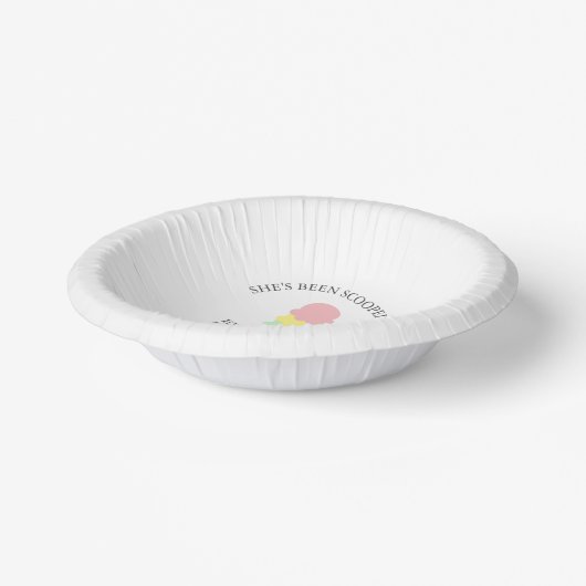 Opgetrokken Ice Cream-Vrijgezellenfeest Papieren Kommen (Gebogen)