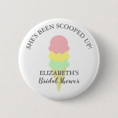 Opgetrokken Ice Cream-Vrijgezellenfeest Ronde Button 5,7 Cm (Voorkant)