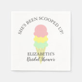 Opgetrokken Ice Cream-Vrijgezellenfeest Servet (Voorkant)