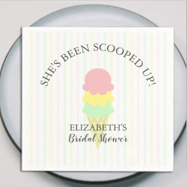 Opgetrokken Ice Cream-Vrijgezellenfeest Servet