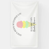 Opgetrokken Ice Cream-Vrijgezellenfeest Spandoek (Verticaal)