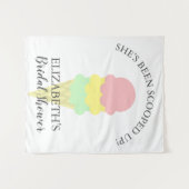 Opgetrokken Ice Cream-Vrijgezellenfeest Wandkleed (Voorkant (horizontaal))