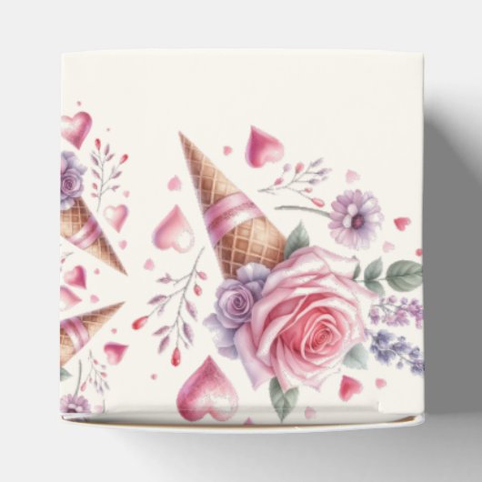 Opgetrokken Waterverf Ice Cream-Vrijgezellenfeest Bedankdoosjes (Bovenkant)