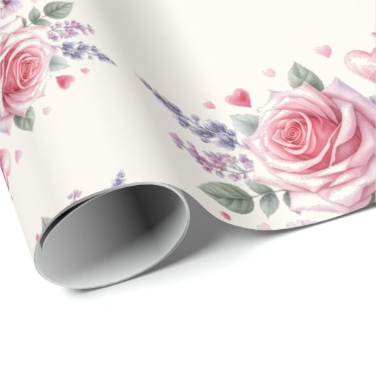 Opgetrokken Waterverf Ice Cream-Vrijgezellenfeest Cadeaupapier (Rol Hoek)