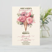 Opgetrokken Waterverf Ice Cream-Vrijgezellenfeest Kaart (Staand voorkant)