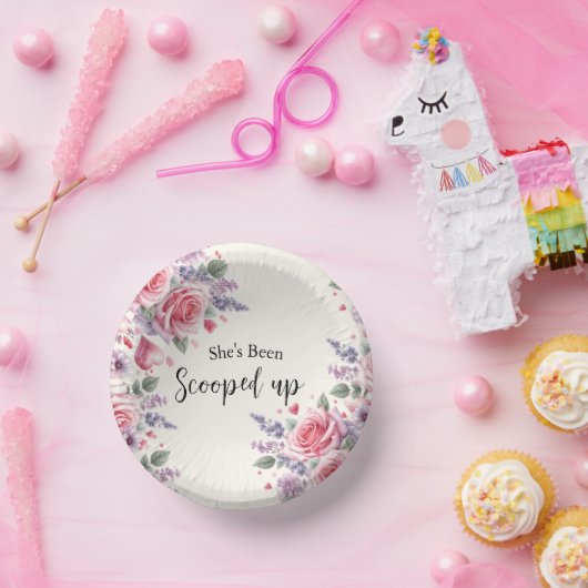 Opgetrokken Waterverf Ice Cream-Vrijgezellenfeest Papieren Kommen (Feest)