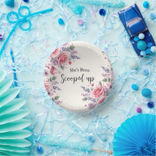 Opgetrokken Waterverf Ice Cream-Vrijgezellenfeest Papieren Kommen (Feest)